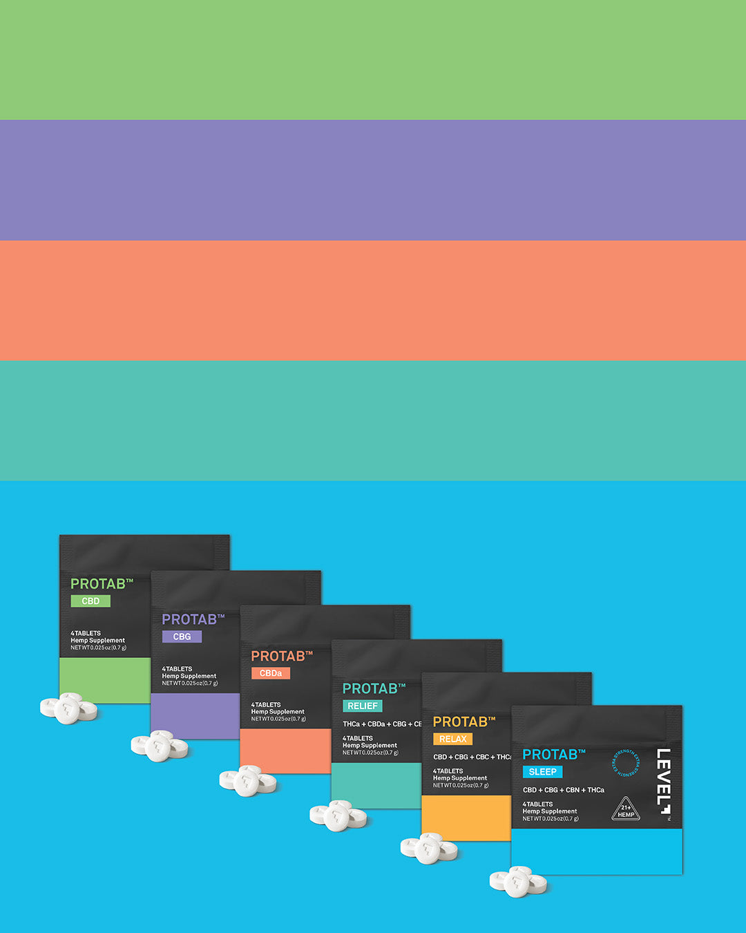 Discovery Kit with Trail Packs on Colored Banner, for Mobile